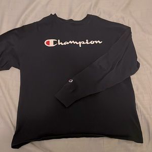 Champion XL Black Longsleeve T-Shirt